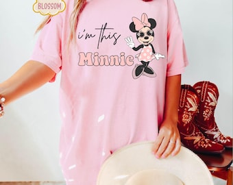 Camiseta de cumpleaños de Minnie de Comfort Colors, Fiesta de cumpleaños de Disney, Regalo de tercer cumpleaños, Viaje de cumpleaños a Disneyland, Princesa de cumpleaños, Cumpleaños