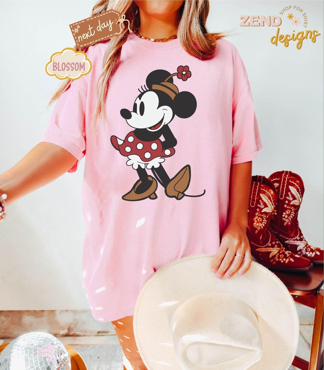 Comfort Colors® Disney Classic Minnie Mouse Pose Shirt, Minnie Shirt ...