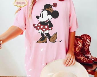 Camiseta Comfort Colors® Disney Classic Minnie Mouse Pose, Camiseta Minnie, Camiseta Disneyland Holiday Vacation, Camiseta Disney Retro, Regalo para mujer