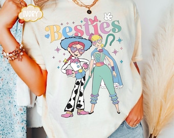 Comfort Colors® Toy Story Besties TShirts,Disney Bo Peep and Jessie Shirts,Bo Peep Tees,Disneyland Toy Story Best Friends Tee,BFF Girls Trip