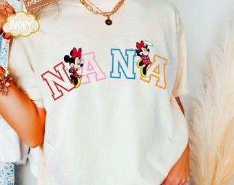 Comfort Colors® Nana Mouse Shirt, Grandma Mouse Shirt, Disney Family Shirt, Women's Disney Shirt, Disney Grandma Shirt, Disneyworld Shirt