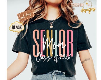 Comfort Colors® Senior Class of 2026 Family Shirts, Gradution Family Matching T-Shirts, Senior Mom Graduation Shirt, Gift for Senior Dad