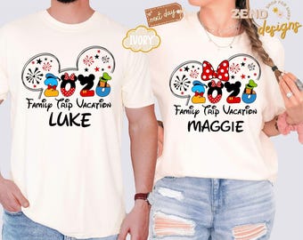 Comfort Colors® Disneyland Family Vacation 2026 Shirt, Custom Disney Family Shirt, Disney Family Trip Shirt, Disney Family Matching Shirt