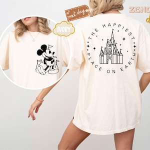 Comfort Colors® The Happiest Place One Earth Shirt, Magical Castle Shirt, Mickey Castle Shirt, Disney Vacation Shirt, Magical Kingdom Shirt