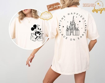 Comfort Colors® The Happiest Place One Earth Shirt, Magical Castle Shirt, Mickey Castle Shirt, Disney Vacation Shirt, Magical Kingdom Shirt