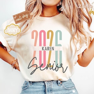 Comfort Colors® Custom Senior Class of 2026 Shirt, Personalized Graduation Senior Shirt, Gift for Custom Graduation Shirt, Graduation Gift
