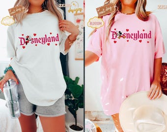 Comfort Colors® paar bijpassende Disney shirt, Sweethearts Nite shirt, Disney Valentines paar shirt, Disneyland Valentines, Disney huwelijksreis