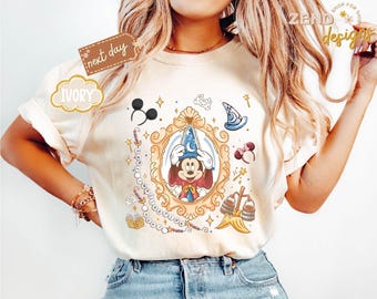 Comfort Colors® Sorcerer Mickey Shirt, Fantasia Disney Tee, Fantasmic Show Shirt, Disney Parks Trip Tee, Walt Disney World Magical Shirt