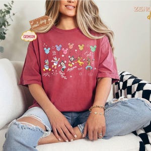 Comfort Colors® Retro Disney Mickey and Friends Signatures, Disney Vacation Shirt, Magic Kingdom Shirt, Disneyland Tee, Disneyworld Shirt image 10