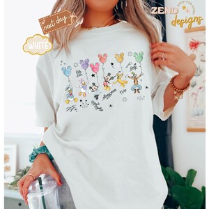 Comfort Colors® Retro Disney Mickey and Friends Signatures, Disney Vacation Shirt, Magic Kingdom Shirt, Disneyland Tee, Disneyworld Shirt image 5