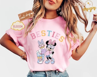 Camiseta Comfort Colors® de Minnie y Daisy, Mejores amigas de Disney, Viaje de chicas a WDW, Mejores amigas de Disney, Chicas Disney
