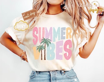 Comfort Colors® Summer Shirt, Trendy Shirt, Hello Summer Shirt, Best Gifts for Her, Beach Shirt, Gift for Her, Girls Trip Shirt