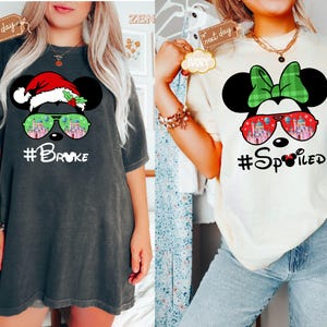 Minnie Spoiled and Mickey Broke Shirts, Broke and Spoiled Family Shirs, Disney Couple Shirts, Disneyland Shirs, Disney Valentines Shirt
