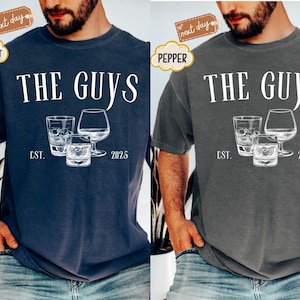 Comfort Colors® The Groom and The Guys Party Shirt, Bachelorette Man Party Shirt, Groomsmen Shirt, Wedding Party Shirt, Groom's Friends