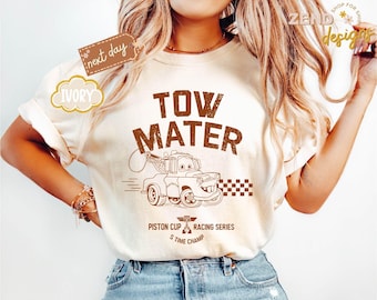 Comfort Colors® Tow Mater Shirt, Disney Cars Shirt, Disney Pixar Shirt, Tow Mater Tshirt, Cars Birthday Shirt,Disney Family Trip 2025 Shirts