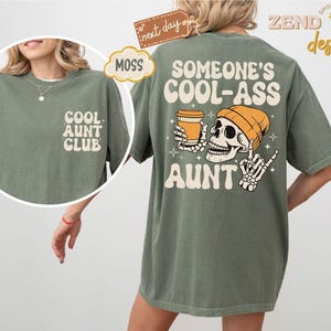 Comfort Colors® iemands coole kont tante shirt, cool tante clubshirt, Moederdagcadeau voor tante, tante shirt, tante cadeau, zus cadeaus afbeelding 9