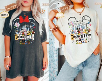Camisetas personalizadas para viajes a Disney, camisetas de Disneyworld, camisetas de vacaciones en Disney, camisetas para parejas de Disney, camisetas a juego para familias de Disney, camisetas para viajes a Disney.