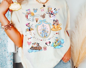 Camiseta Comfort Colors® del Castillo de Walt Disney, Camisetas familiares a juego del Castillo, Camiseta del Castillo de Magic Kingdom, Camiseta del Castillo para mujer, Camiseta infantil del Castillo para el hogar