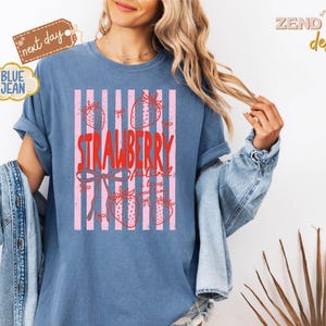Comfort Colors® Strawberry Festival Shirt, Retro 1968 Berry Good Time Flower Tee, Summer Fruit Strawberry Graphic Tee, Gift for Berry Lovers image 5