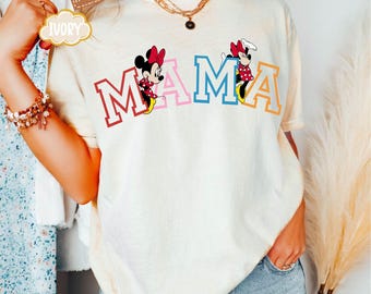 Camiseta Comfort Colors® Disney para mamá, Camiseta Minnie Disney para mamá, Camiseta Minnie para mamá, Camiseta Disney de cumpleaños para mamá, Camiseta Disney de viaje familiar, Día de la Madre
