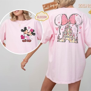 Comfort Colors® Disney Valentine T-shirt, Valentine Matching Couples shirt,Valentine Mickey and Minnie Shirt,Lovely T-Shirt,Disney Valentine