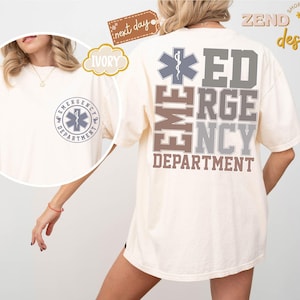 Camiseta Comfort Colors® para Urgencias, Técnico de Urgencias, Enfermero de Urgencias, Medicina de Urgencias, Camiseta de Graduado de Enfermería de Trauma, Regalo para Enfermeros