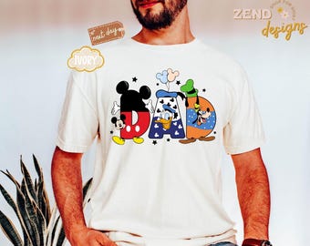 Comfort Colors® Disney Vatertag Shirt, Disney Shirt, Disney Shirt, Disney Shirt, Disney Shirt, Disney Shirt für Mama, Mama und Papa, Shirt für Mama oder Papa