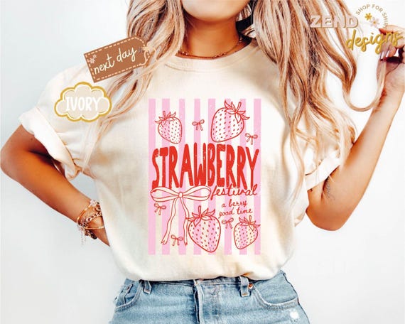 Comfort Colors® Strawberry Festival Shirt, Retro 1968 Berry Good Time Flower Tee, Summer Fruit Strawberry Graphic Tee, Gift for Berry Lovers