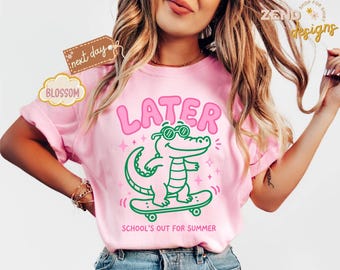Comfort Colors® Last Day of School Shirt, End of Year Teacher Shirt, See You Later Alligator Teacher Summer Tee, Teacher Team Shirt