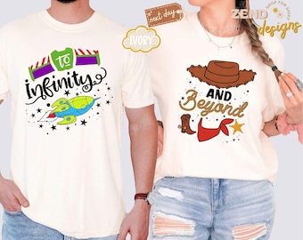 Comfort Colors® Buzz & Woody Matching Shirts, To Infinity and Beyond Shirt, Toy Story Shirt, Brother Sister Disney Shirts,Disney World Shirt