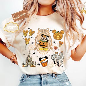 Comfort Colors® Tis the Season Shirt,Coquette Bow Disney Castle Halloween Shirt,Disney Fall Shirt,Mickey Pumpkin Shirt,Disney Fall Vibes Tee