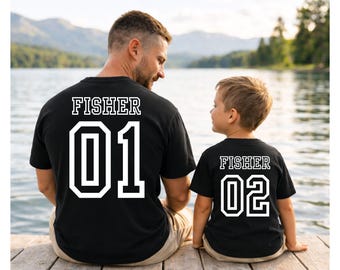 Comfort Colors® Custom Dad and Baby Shirts, Matching Father Son Outfits, Toddler Shirt, Dad and Me Shirt