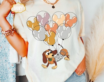 Comfort Colors® Slinky Dog with Mickey Balloons Shirt,Toy Story T-Shirt,Disney Dog Lover Gift,Disneyland Family Vacation Shirt,Magic Kongdom