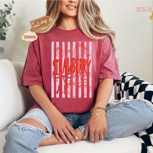 Comfort Colors® Strawberry Festival Shirt, Retro 1968 Berry Good Time Flower Tee, Summer Fruit Strawberry Graphic Tee, Gift for Berry Lovers image 13