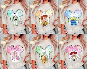 Camiseta de Toy Story, sudadera de Buzz Lightyear, camiseta de Slinky Dog, camiseta de Rex y Jessie, camiseta del Sheriff Woody, camiseta con la cabeza de Mickey, camiseta de Disney Trip