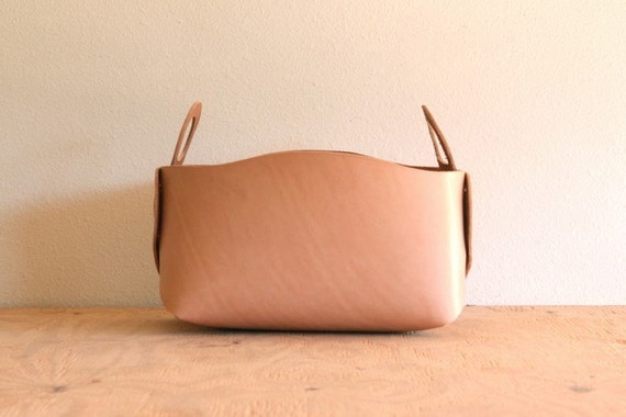 Items similar to Leather Storage Tote on Etsy