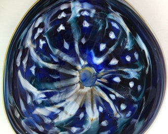 Wall Art Glass Blown Platter 2151