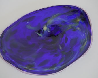Wall Decor Glass Blown Platter 876