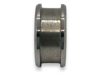 Tungsten 12 mm wide 8 mm inlay channel ring core