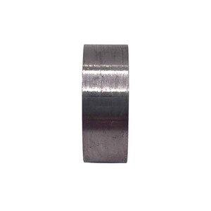 May include: A silver metal ring with a smooth, polished finish.
