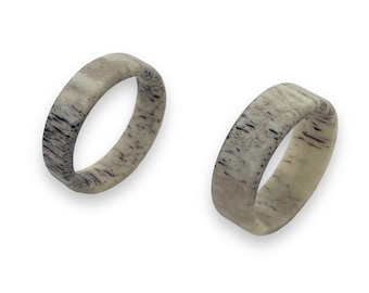 Deer antler customizable ring core