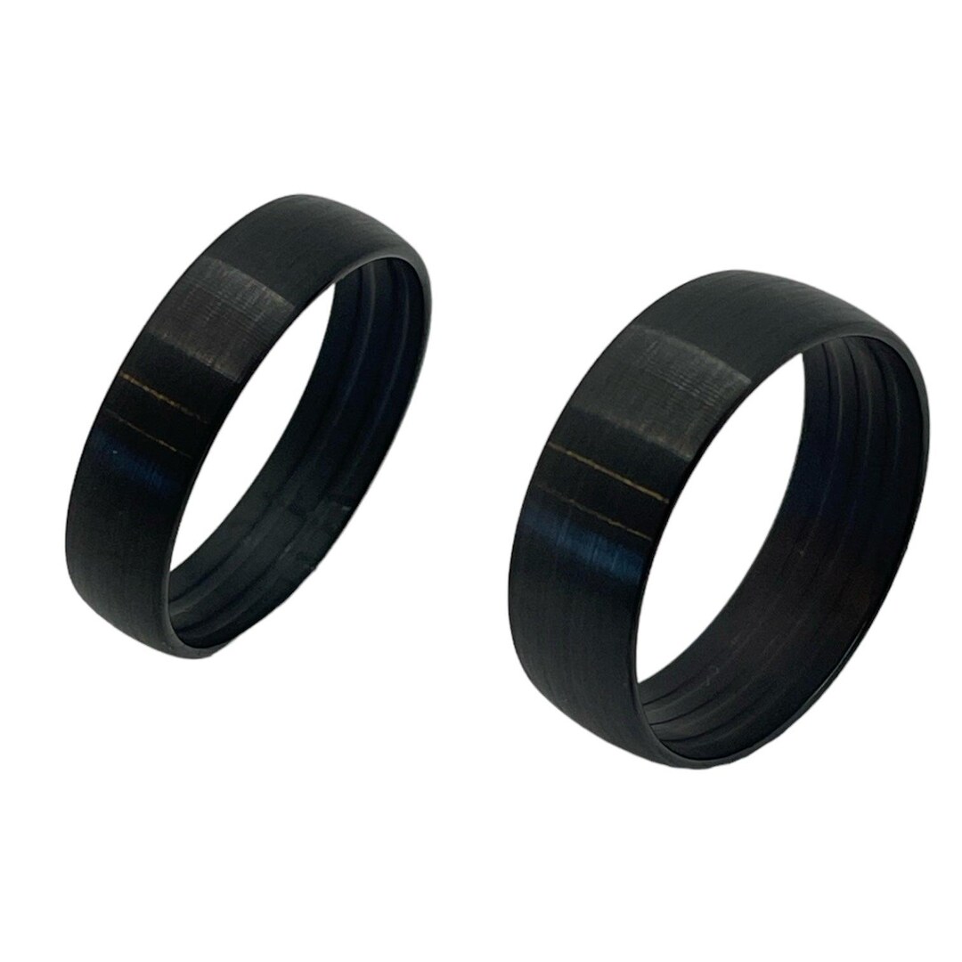 Domed Black Tungsten Outside Ring Core for Interior Inlaying - Etsy