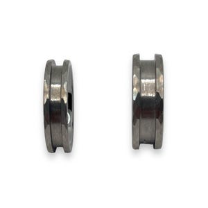 Hammered Tungsten channel ring core