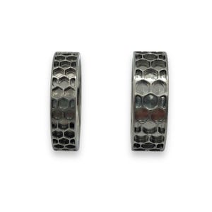 Honeycomb inlay channel titanium ring core - ringsupplies.com