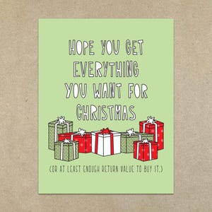 OFERTA - Valor de devolución (Navidad) - tarjeta y sobre - SKU 330