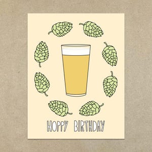 Hoppy Birthday - Carte de correspondance pliée A2 et enveloppe - SKU 267