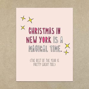 UITVERKOOP - Kerstmis in New York is een magische tijd (de rest van het jaar is ook heel mooi.) - A2-kaart en envelop - SKU 436