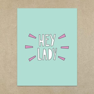 SALE - Hey Lady - kaart en envelop - SKU SKU: 289,-