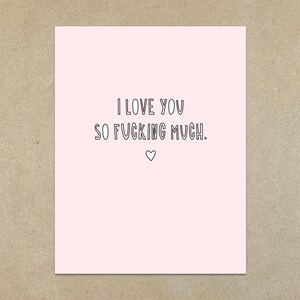 Te amo muchísimo - Tarjeta A2 plegada y sobre - SKU 658 - aniversario / amor / día de San Valentín
