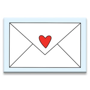 Carta de amor - Imán de nevera de 2" x 3" - SKU MAG-824